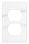Calacatta Gold Marble 2 3/4 x 4 1/2  Switch Plate 1-DUPLEX Wall Cover